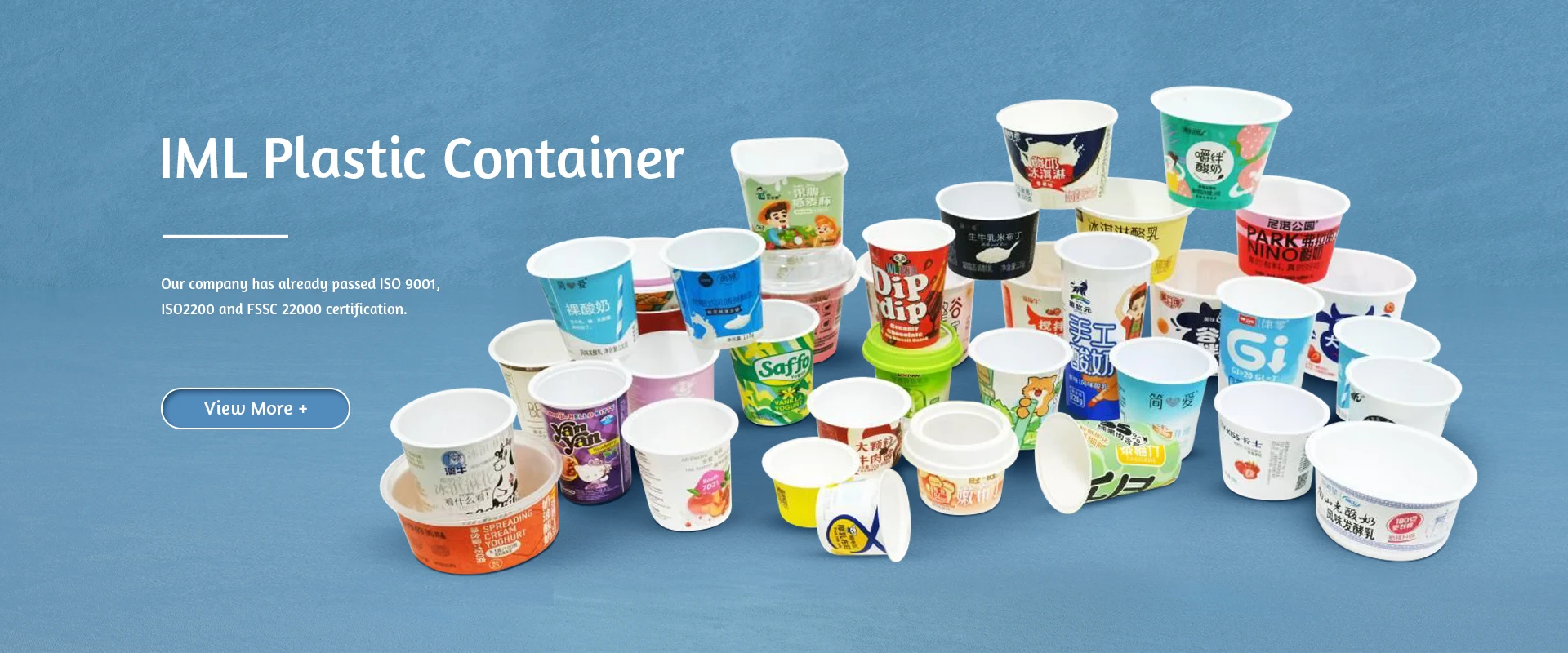 IML -plastbehållare Kina