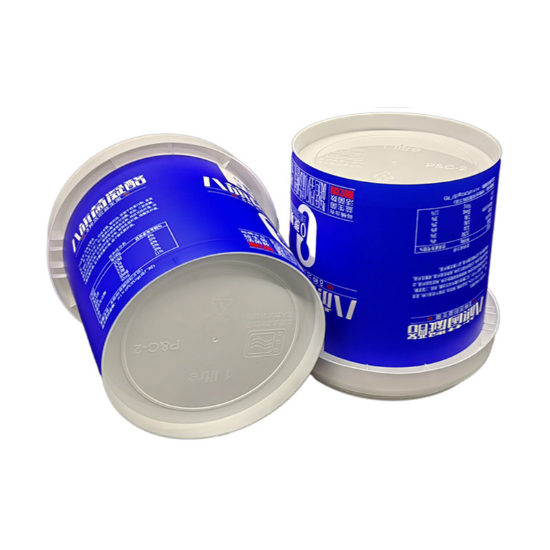 PP Logo IML Plastic Bucket Printed 