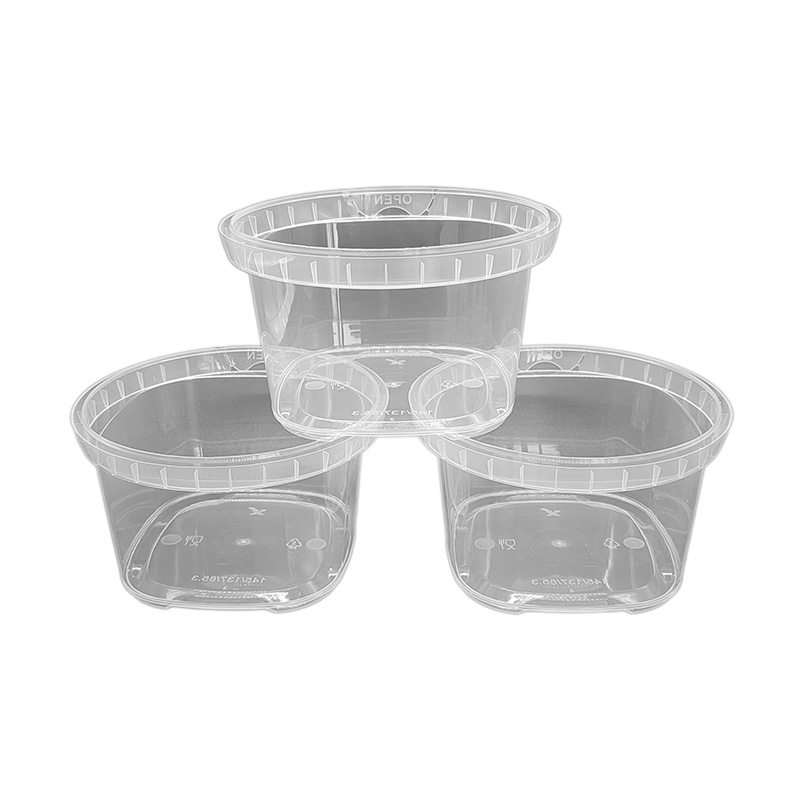 PP IML Plastic Square Yoghurt Bucket