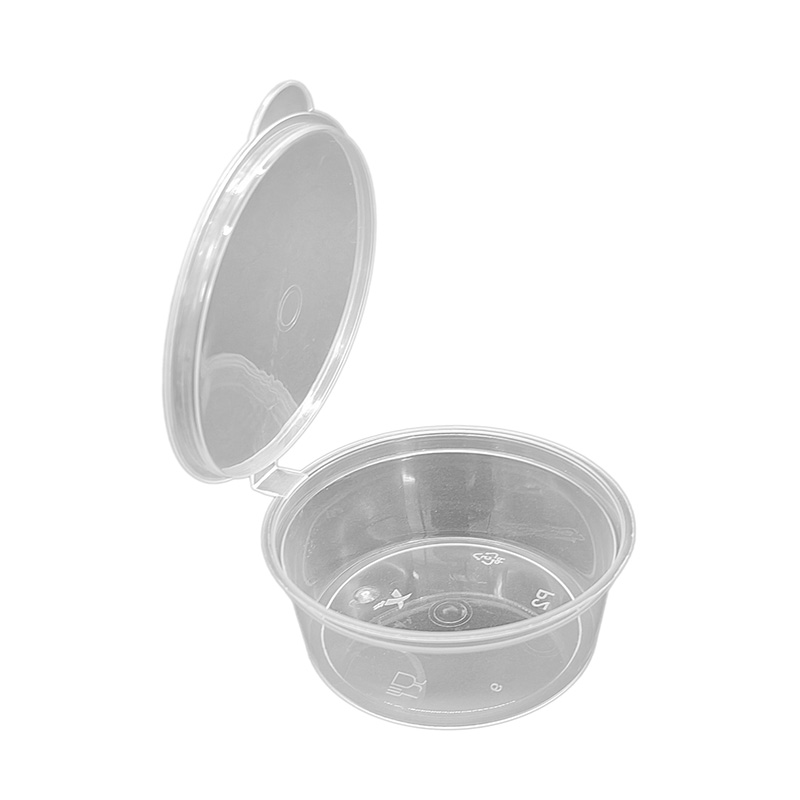 PP Plastisk gångjärnssås behållare