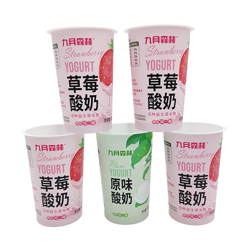 PP Plastisk glass kopp yoghurtbehållare